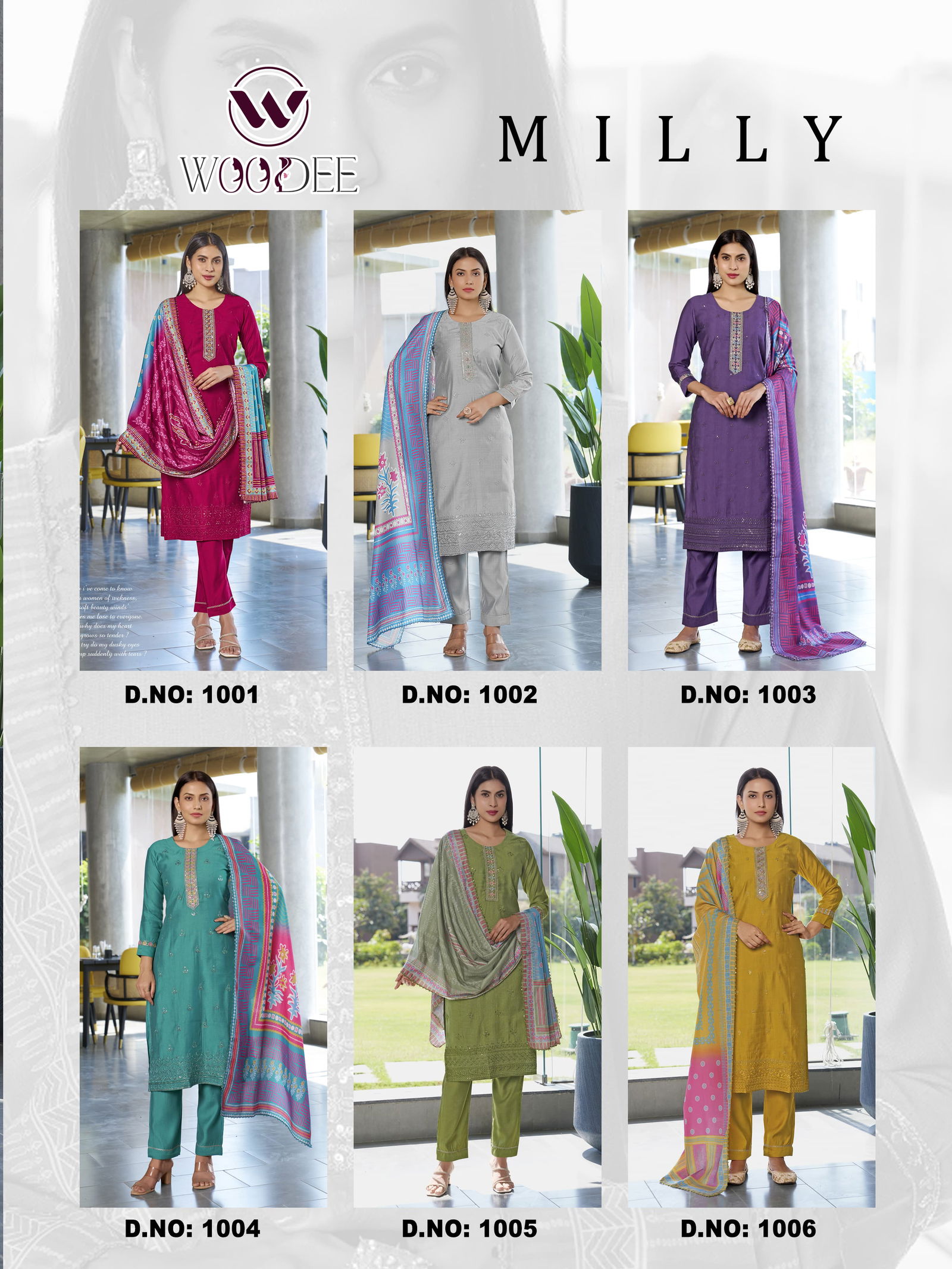 Milly By Woodee Viscose Kurti With Bottom Dupatta Wholesale Price In Surat